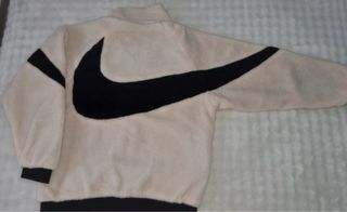 Chaqueta polar reversible Nike Beige/Negro