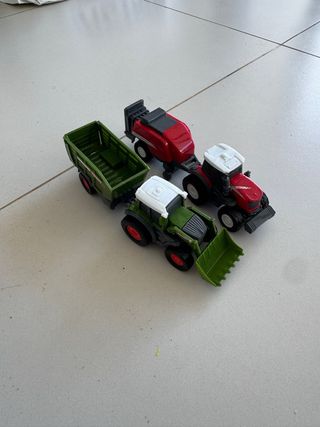 Lote Juguetes Construcción Camiones y Maquinaria