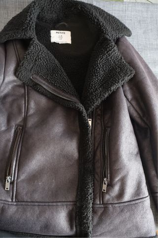 Giacca biker foderata nera