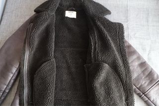 Giacca biker foderata nera