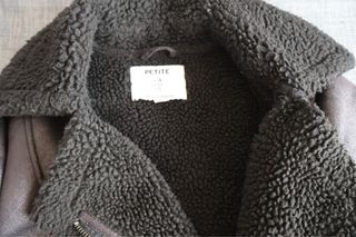 Giacca biker foderata nera