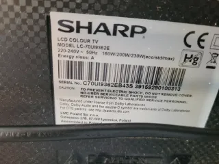 TV Sharp 70" 4K - Problema Iluminación