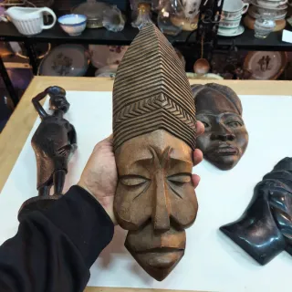 Máscaras y figuras Africana antiguas lote
