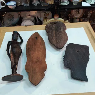 Máscaras y figuras Africana antiguas lote