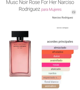 Perfume Narciso Rodríguez Musc Noir Rose 100ml