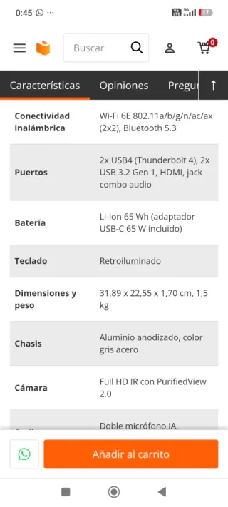 Acer Aspire 14 AI A14-52M Gris PRECINTADO Y NUEVO