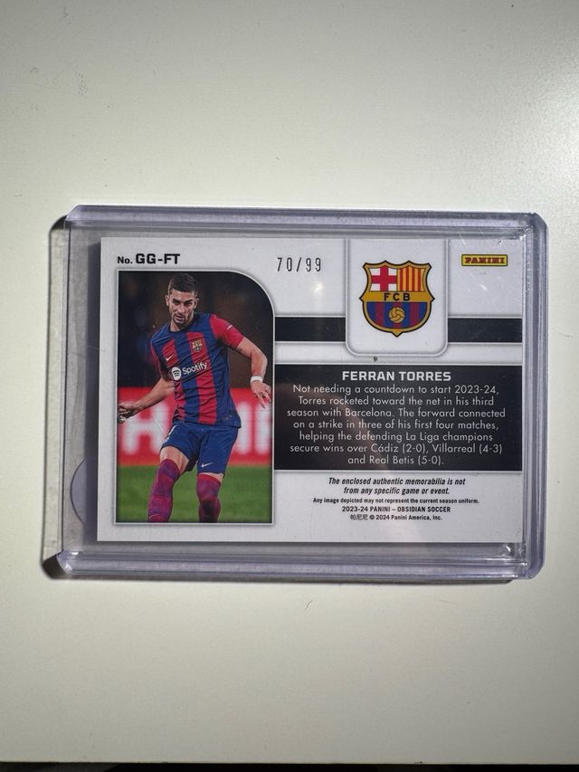 Ferran Torres Obsidian Galaxy Gear /99 Parche