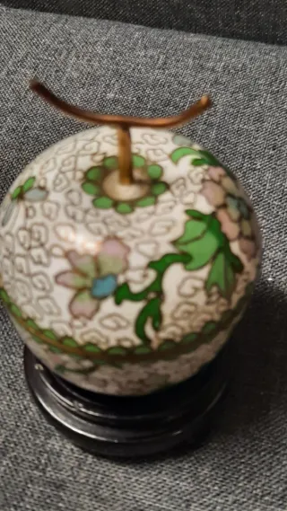 Coppia portagioie cinesi cloisonne