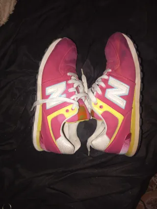 Deportivas New Balance 574 mujer rosa/amarillo