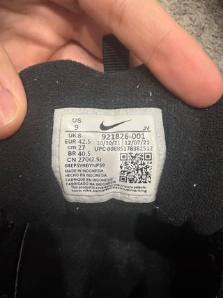 Nike Air Max 97 Negras Reflectantes-TALLA 42,5