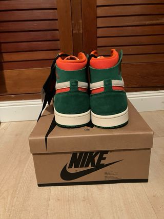 Nike Air Jordan 1 ZOOM Verde Naranja