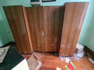 Armario archivador vintage madera