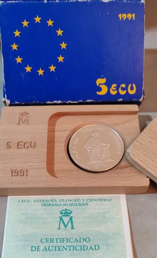 Moneda 5 ECU Averroes 1991
