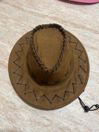 Sombreros de disfraz vaquero y sheriff 4 eu/unidad