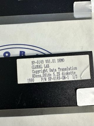 FLOPPY DISCK 5,25 DEL 1990 DELLA GLOBAL LAB