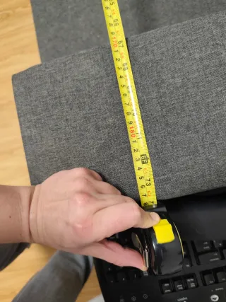 Sofá chaise longue gris