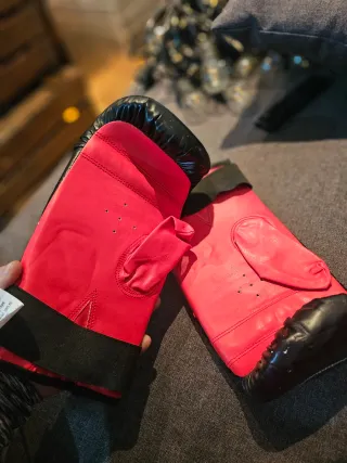 Guantes Boxeo Ultrasport Negro/Rojo Nuevos