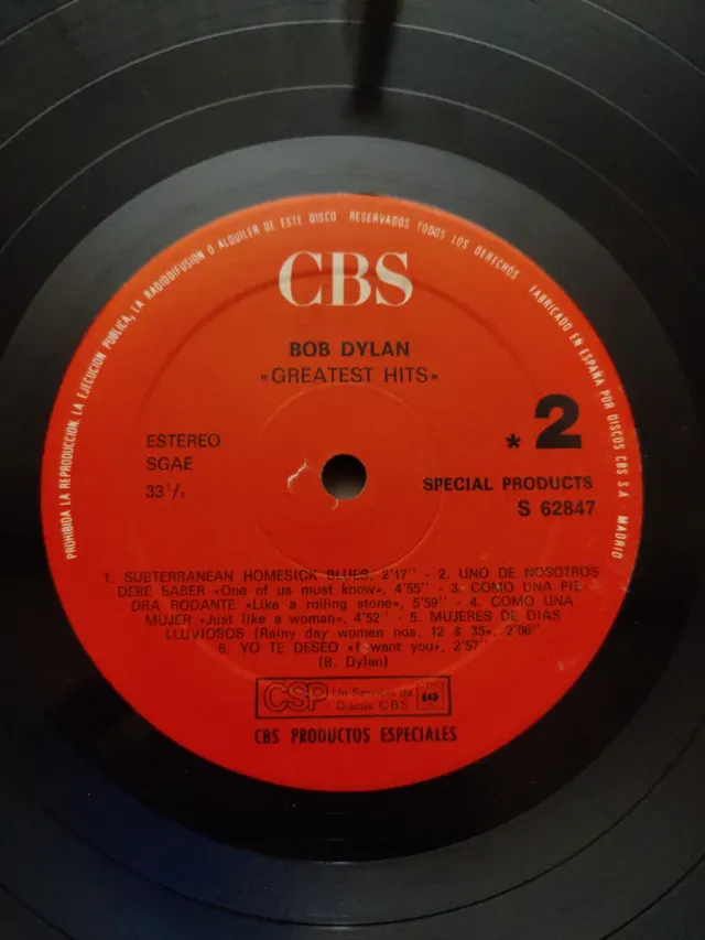 2 discos Bob Dylan 1986 Empire Burlesque y Exitos