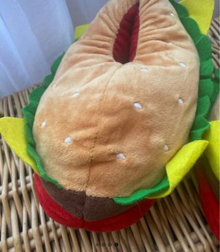 Zapatillas divertidas unisex de hamburguesas