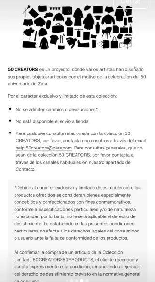 Collar Zara 50 Aniversario edición limitada