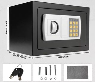 Caja Fuerte Digital Negra 31x20x20cm