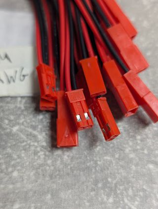 Lotto Cavi JST-SYP 2 Pin Maschio - 20cm - 22AWG