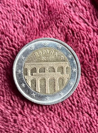 Moneda 2€ España Acueducto Segovia 2016