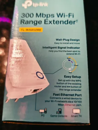 Repetidor WiFi TP-Link N300 TL-WA850RE