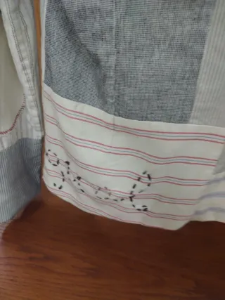 Chaqueta Desigual Beige y Azul