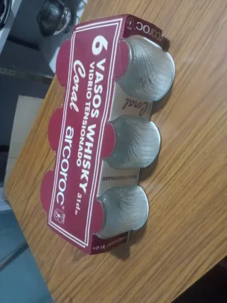 6 Vasos Whisky Arcoroc Vidrio Tensonado