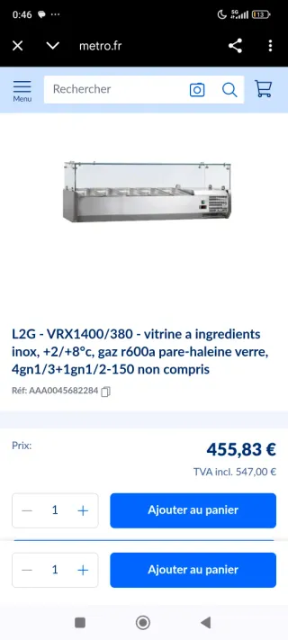 Metro Professional Baño María Acero Inoxidable