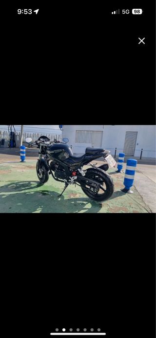 Moto 125cc Negra Naked