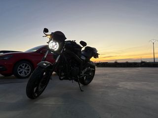 Moto 125cc Negra Naked