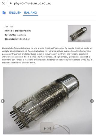 FOTOMOLTIPLICATORE VALVOLA N. 7635-414