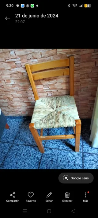 Si tienes sillas viejas, antiguas Enea (boga