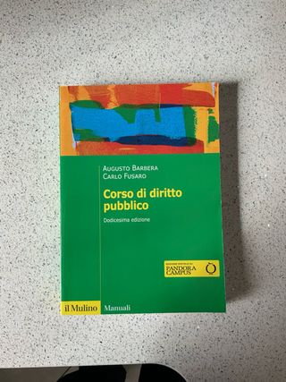 LIBRO CORSO DIRITTO PUBBLICO