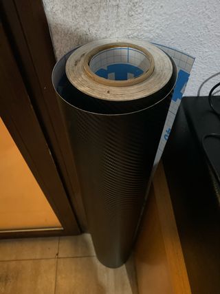 Rollo Vinilo Carbono Negro