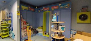 Mueble estantería verde completo de 66,5x51x215