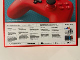 Comando Nintendo Switch PowerA Vermelho