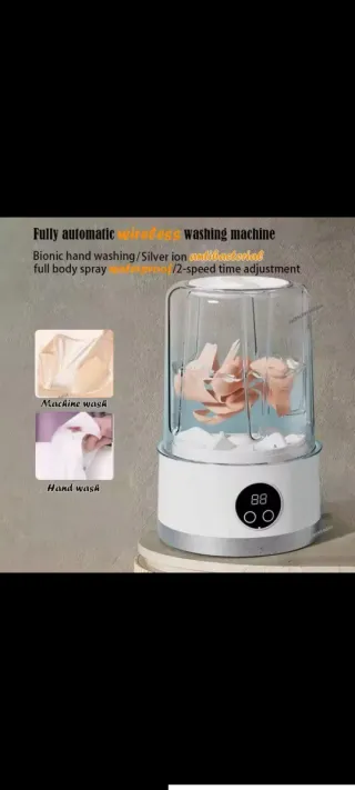 Mini lavatrice wireless charging 1L