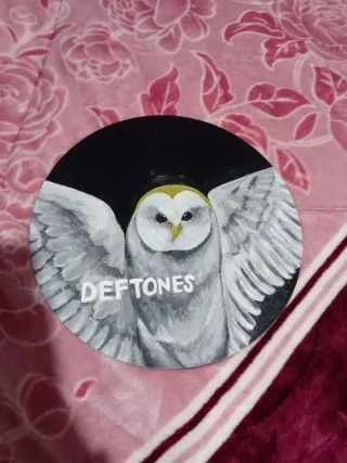 Disco Vinil Deftones Pintado à Mão