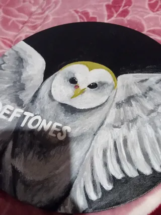 Disco Vinil Deftones Pintado à Mão