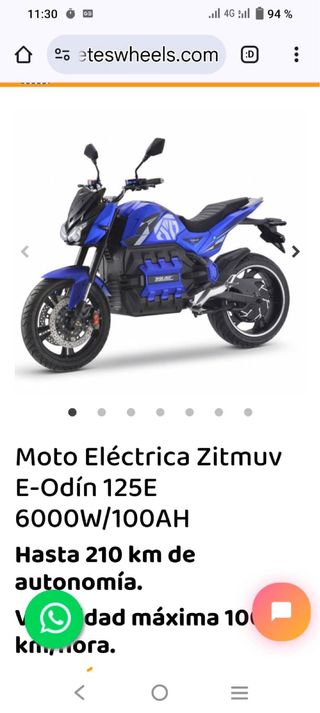 Moto Eléctrica Zitmuv Verde