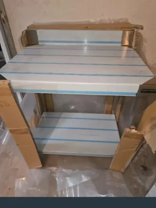 ☑️Mesa Acero Inox Distform 800x570x850 cm con bald