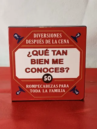 Juego de cartas ¿Qué tan bien me conoces?