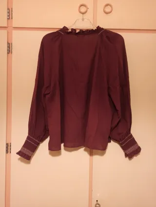 Camisa Zara manga abullonada