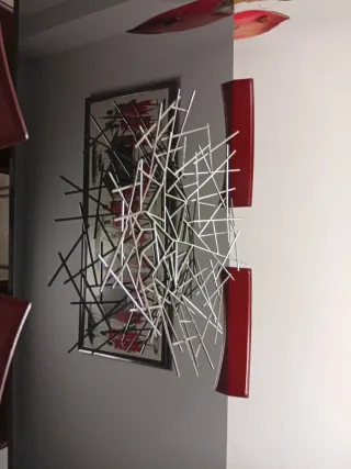 Centro de mesa moderno cristal y metal