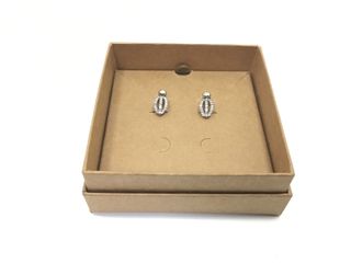 pendientes oro 18k con piedra con diamante