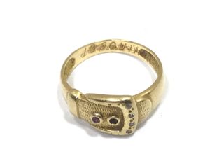 anillo oro 18k con piedra
