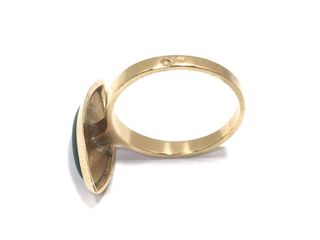anillo oro 18k con piedra